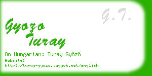 gyozo turay business card
