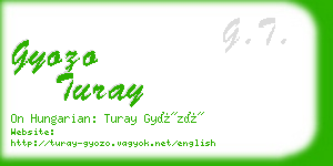 gyozo turay business card